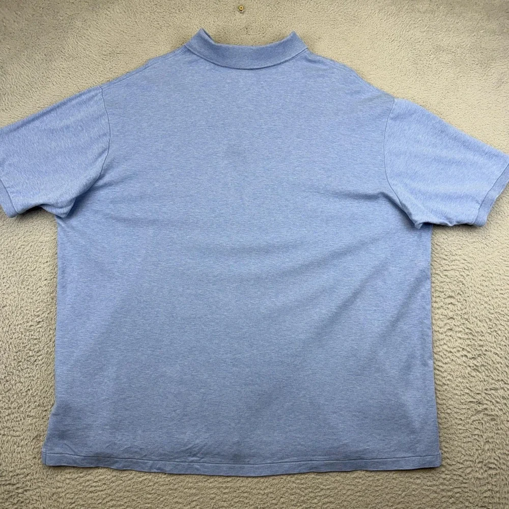 Polo Ralph Lauren Polo Shirt Mens 2XLT Blue Big & Tall Short‎ Sleeve Pony Logo